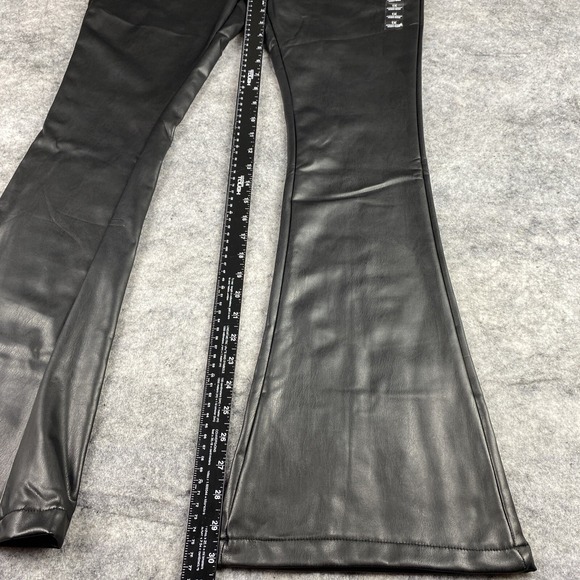Rue+ Faux Leather Pants Womens 1X Black‎ High Rise Boot Ultimate Stretch NWT - Picture 6 of 8